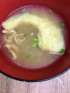 食日記/カボチャ天の味噌汁-レシピのメイン写真