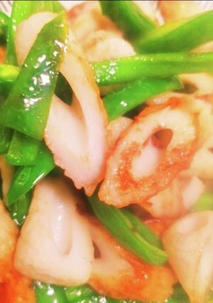 節約料理　ピーチク(ちくわとピーマン)-レシピのメイン写真