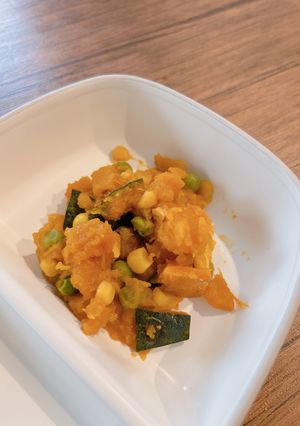 レンジでかぼちゃの煮物#離乳食#幼児食-レシピのメイン写真