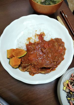 レンジでチンするだけのトマト缶カレー-レシピのメイン写真