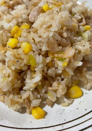卵アレルギーに！醤油バター炒飯-レシピのメイン写真