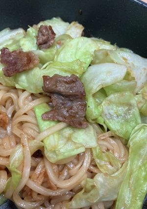 節約焼きうどん-レシピのメイン写真