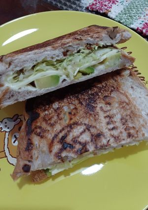 アボガドとシュウマイのホットサンド-レシピのメイン写真
