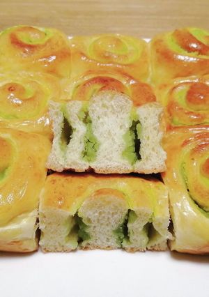 ずんだあんちぎりパン-レシピのメイン写真
