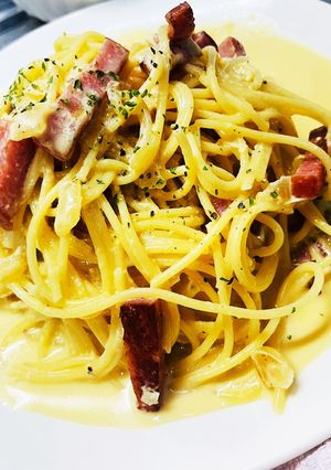 #カルボナーラ風クリームスパゲッティ-レシピのメイン写真