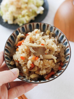 舞茸とにんじんの炊き込みご飯♩簡単☆-レシピのメイン写真