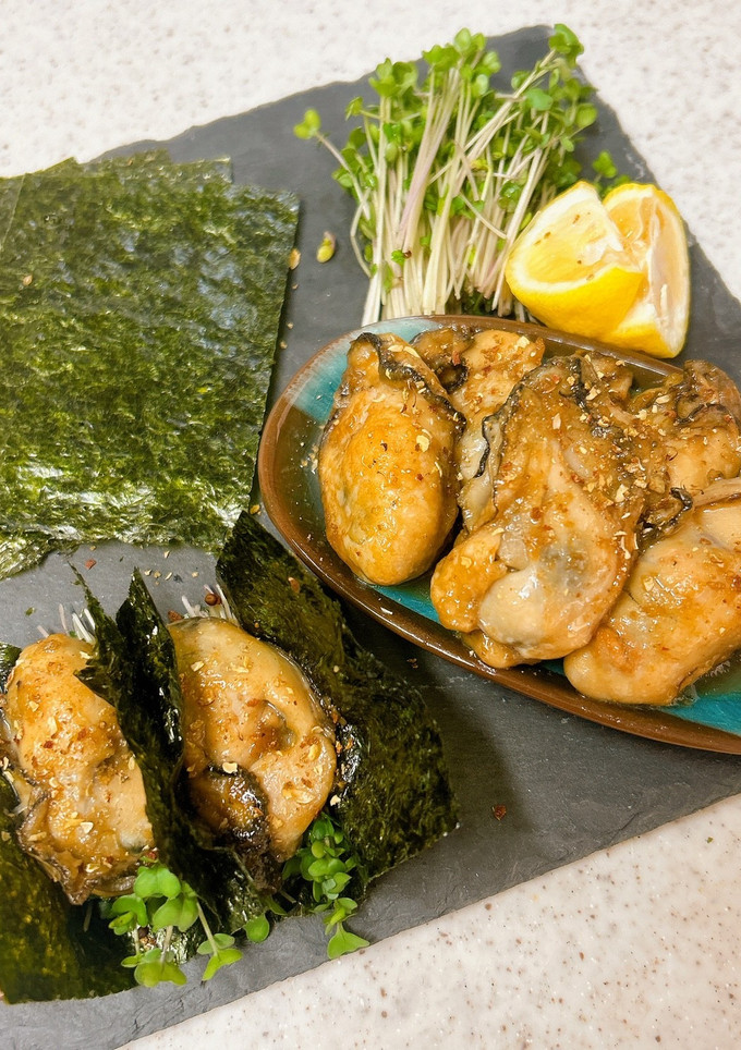 牡蠣の磯辺焼き♪海苔で巻き巻き-レシピのメイン写真