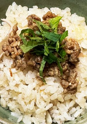 イケる！柿炊き込みご飯のトッピング♪-レシピのメイン写真