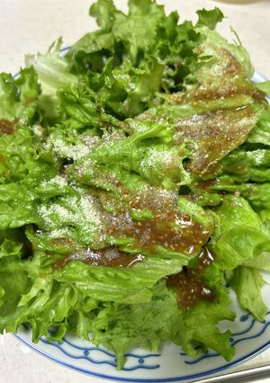 レタスだけサラダ-レシピのメイン写真