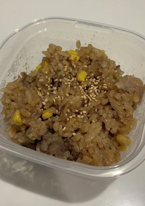 牛肉とコーンの中華風炊き込みごはん-レシピのメイン写真