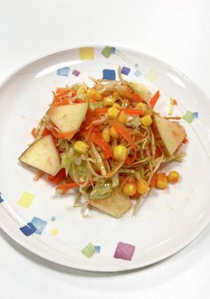 過剰除去対策!りんご入りサラダ-レシピのメイン写真