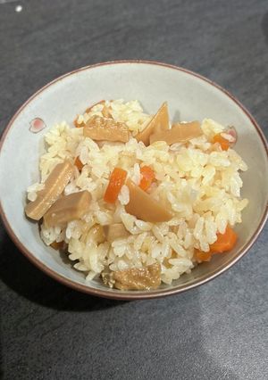 すし酢で作る★ごろごろたけのこご飯-レシピのメイン写真