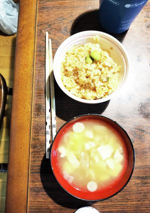 むき枝豆と根生姜の炊き込みご飯-レシピのメイン写真
