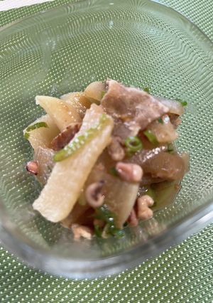 塩辛と豚肉と大根の炒め物-レシピのメイン写真