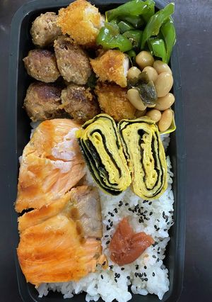 頑張るパパへ㊾しゃけ弁当-レシピのメイン写真