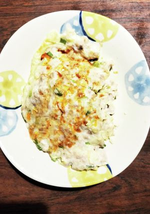 豆腐と豚挽き肉のふんわり焼き-レシピのメイン写真