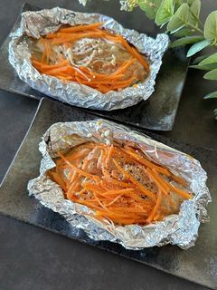 簡単絶品【鮭の味噌マヨホイル焼き】-レシピのメイン写真