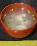 鶏肉と大根おろしの白だしスープ