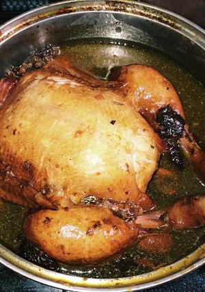 丸鶏のクリスマスチキン(黒ビール煮)-レシピのメイン写真