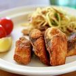 市販の唐揚粉で☆サバの唐揚