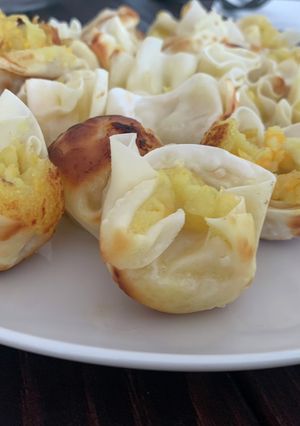 たこ焼き器でさつまいもタルト-レシピのメイン写真
