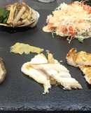 穴子の一夜干しの白焼きとタレ焼き