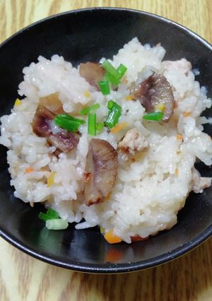 むき甘栗で簡単炊き込みご飯♪-レシピのメイン写真