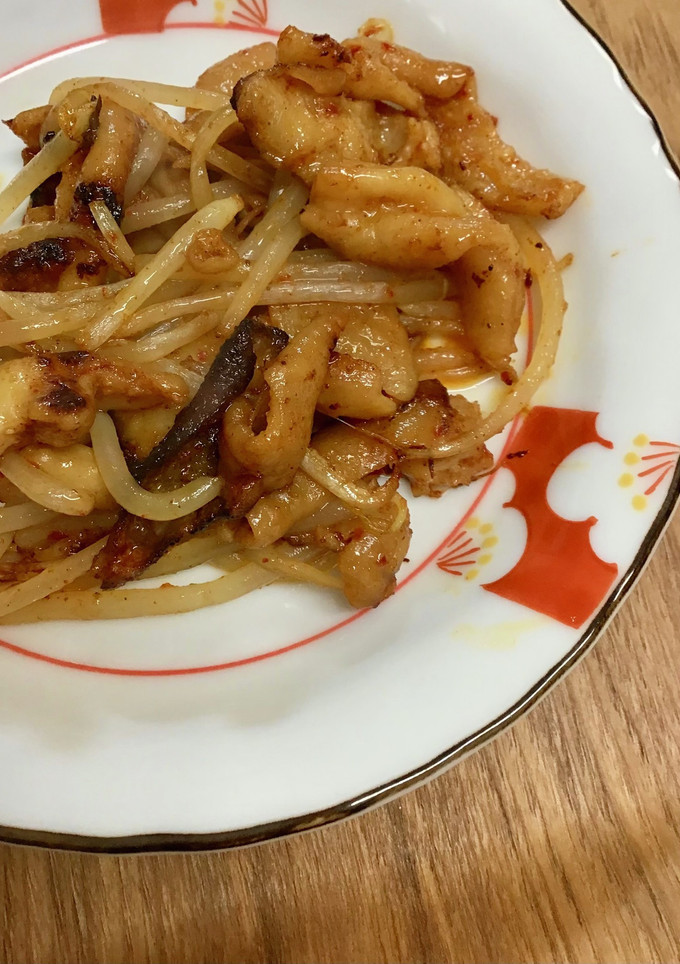 ビールのつまみ/鶏皮とモヤシ/酒のあて-レシピのメイン写真
