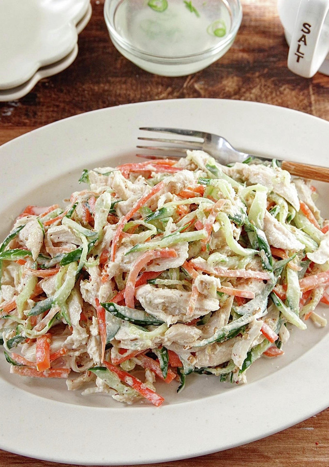 ☆簡単☆鶏ささみとお野菜のごまマヨ和え-レシピのメイン写真