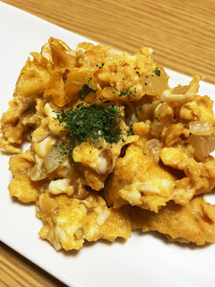 5分で出来る☆オニオンスクランブルエッグ-レシピのメイン写真