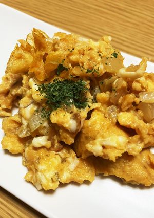 5分で出来る☆オニオンスクランブルエッグ-レシピのメイン写真
