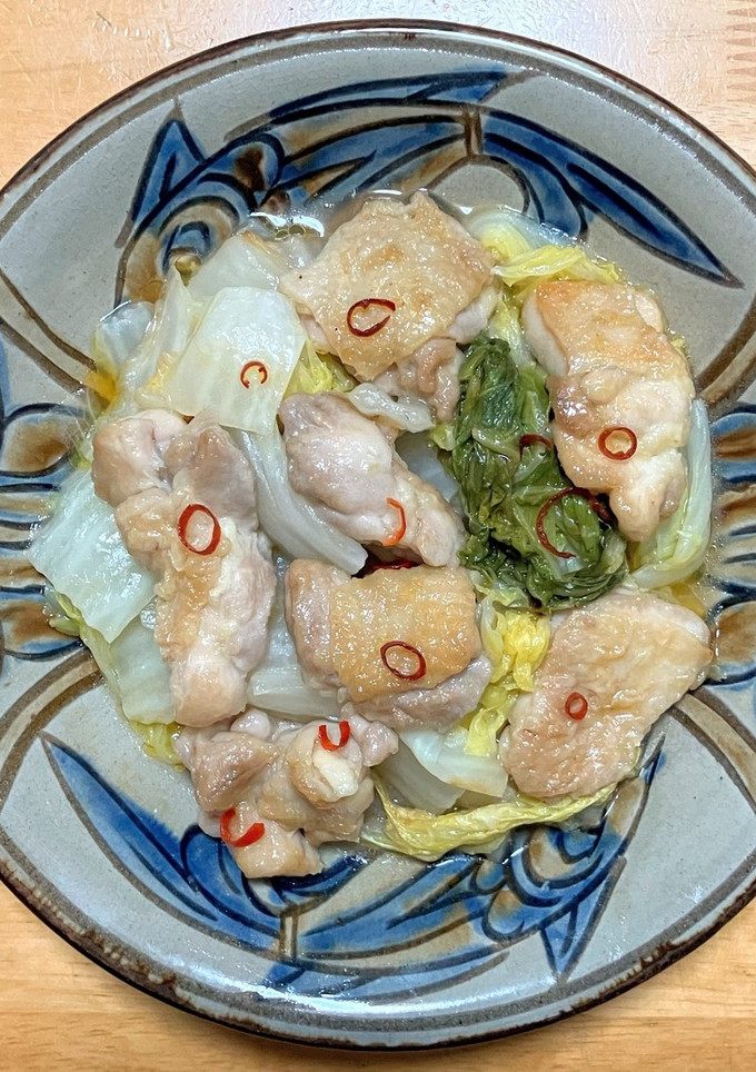 鶏もも肉と白菜の蒸し焼き-レシピのメイン写真