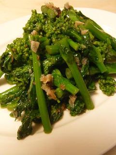 菜の花とアンチョビガーリックのソテー-レシピのメイン写真