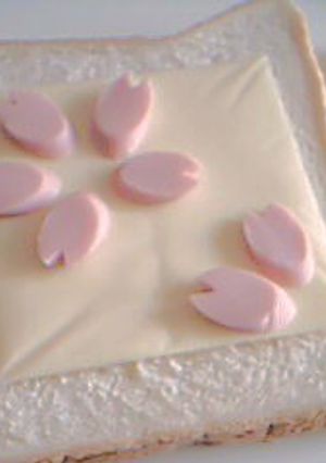 簡単☆魚肉ソーセージで桜(お弁当にも♪)-レシピのメイン写真