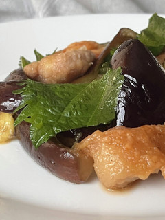ナスとチキンのあっさり煮浸し〜大葉風味〜-レシピのメイン写真
