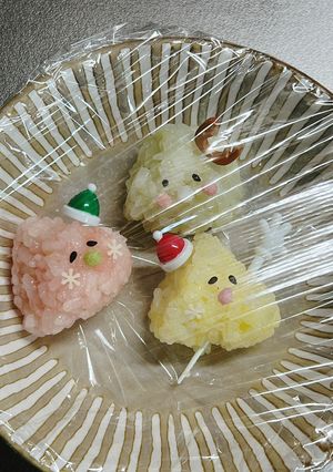 高校男子弁当 カラフル小むすび達-レシピのメイン写真
