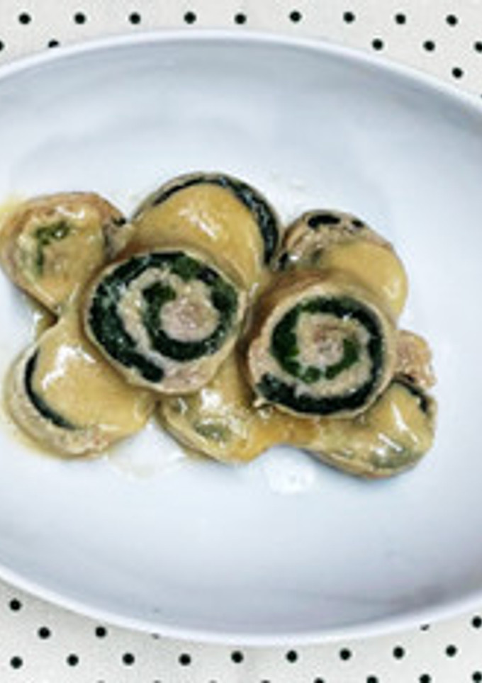ほうれん草と豚肉のミルフィーユ巻き-レシピのメイン写真