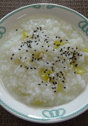 災害時にパッククッキングでいもがゆ-レシピのメイン写真