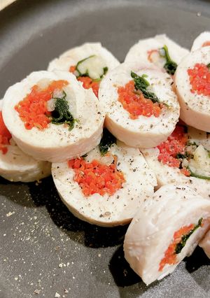 レンチン2分！鶏胸肉で柔らかハムロール-レシピのメイン写真