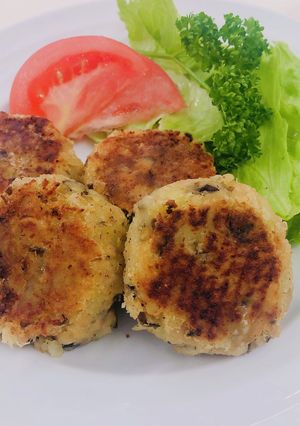 さつまいもと大豆の焼きコロッケ-レシピのメイン写真