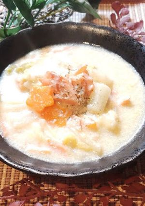 鮭と白菜のクリーム煮-レシピのメイン写真