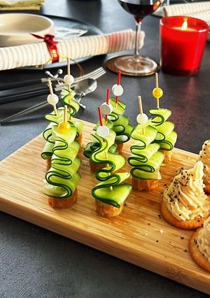 きゅうり×ちくわのクリスマスピンチョス☆-レシピのメイン写真
