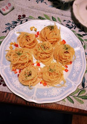 パーティーにも！クルクルたらこパスタ-レシピのメイン写真