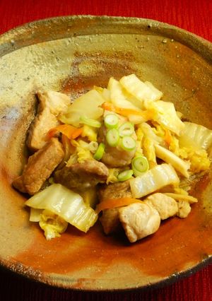 ゴロゴロ豚肉トロトロ白菜の中華炒め煮-レシピのメイン写真