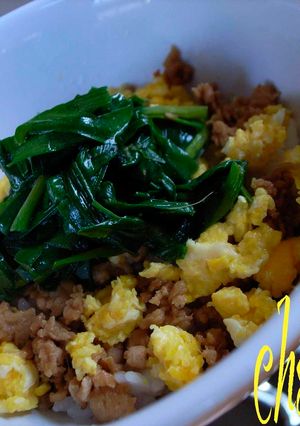 フライパンひとつで三色丼！-レシピのメイン写真