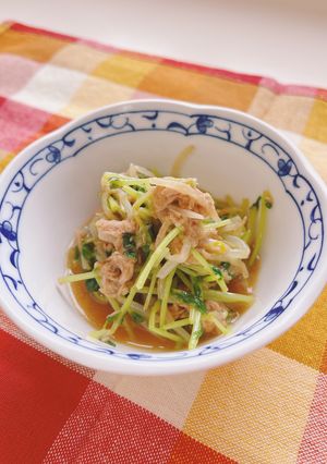 激うま簡単！豆苗ともやしのレンチンナムル-レシピのメイン写真