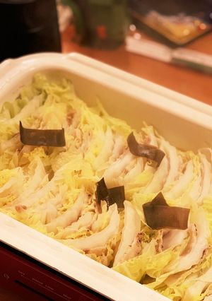 シンプル　簡単　白菜のミルフィーユ鍋。-レシピのメイン写真