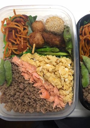 3色弁当-レシピのメイン写真