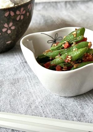 レンジで簡単！！いんげんの梅味噌和え-レシピのメイン写真