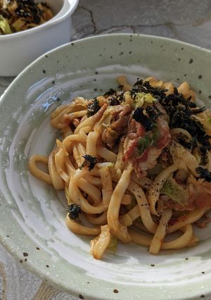 簡単！３つの醤の焼きうどん-レシピのメイン写真